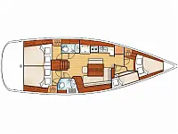 Oceanis 43 - Layout image