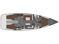 Bavaria 55 Cruiser - Layout image