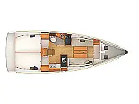 Sun Odyssey 349 - Layout image