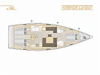 Hanse 458 - Layout image