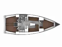 Bavaria Cruiser 37 - Layout image