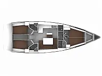 Bavaria Cruiser 46  - Layout image