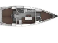 Bavaria Cruiser 41  - Layout image