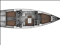 Bavaria Cruiser 45 - Layout image