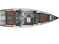 Bavaria Cruiser 45 - Layout image