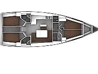 Bavaria Cruiser 46  - Layout image