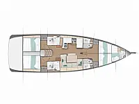 Sun Odyssey 490  - Layout image