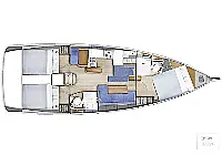 Sun Odyssey 410 - Layout image