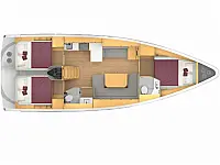 Bavaria C42 - Layout image