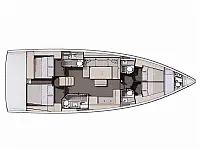 Dufour 470 - Layout image