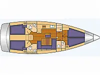 Bavaria Cruiser 46 - Layout image