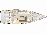 Hanse 508 - Layout image