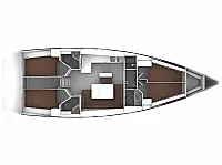 Bavaria Cruiser 46 - Layout image