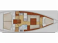 Oceanis 34 - Layout image