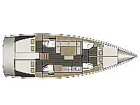 Dufour 460 - Layout image