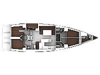 Bavaria Cruiser 56 - Layout image