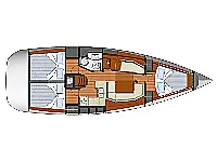 Sun Odyssey 39i - Layout image