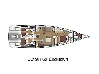 Dufour 63 Exclusive - Layout image