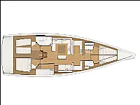 Dufour 520 Grand Large - Layout image