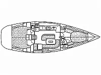 Oceanis 440 - Layout image