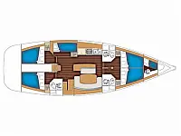 Cyclades 50.5 - Layout image