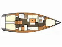 Dufour 405 Grand Large - Layout image