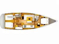 Sun Odyssey 509 - Layout image