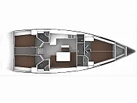 Bavaria 46 Cruiser - Layout image