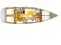 Sun Odyssey 519 - Layout image