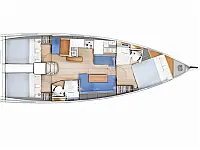 Sun Odyssey 410 - Layout image