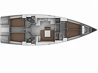 Bavaria 45 Cruiser - Layout image