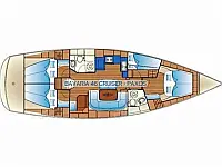 Bavaria 46 Cruiser - Layout image