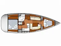 Sun Odyssey 39 DS - Layout image