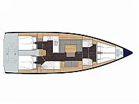 Bavaria Cruiser 45 - Layout image