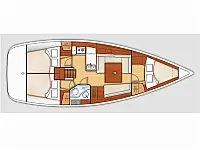 Oceanis 37 - Layout image