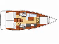 Beneteau Oceanis 38.1 - Layout image