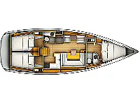 Sun Odyssey 419 - Layout image