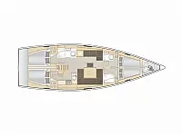 Hanse 458 - Layout image