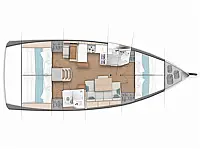 Sun Odyssey 440 - Layout image