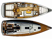 Sun Odyssey 409 - Layout image