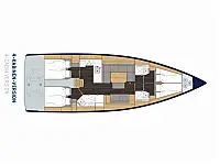 Bavaria C45 Holiday - Layout image