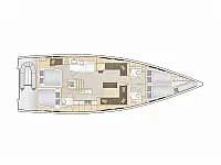 Hanse 548 AC & GEN - Layout image