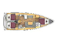 Bavaria C42 - Layout image