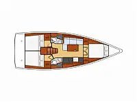 Oceanis 38.1 - Layout image