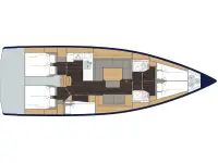 Bavaria C45 - Layout image