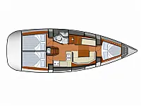 Sun Odyssey 36i - Layout image