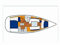 Sun Odyssey 32i - Layout image