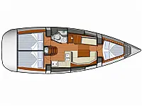 Sun Odyssey 35 - Layout image