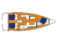 Sunsail 41.1 - Layout image