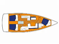 Sunsail 41.1 - Layout image